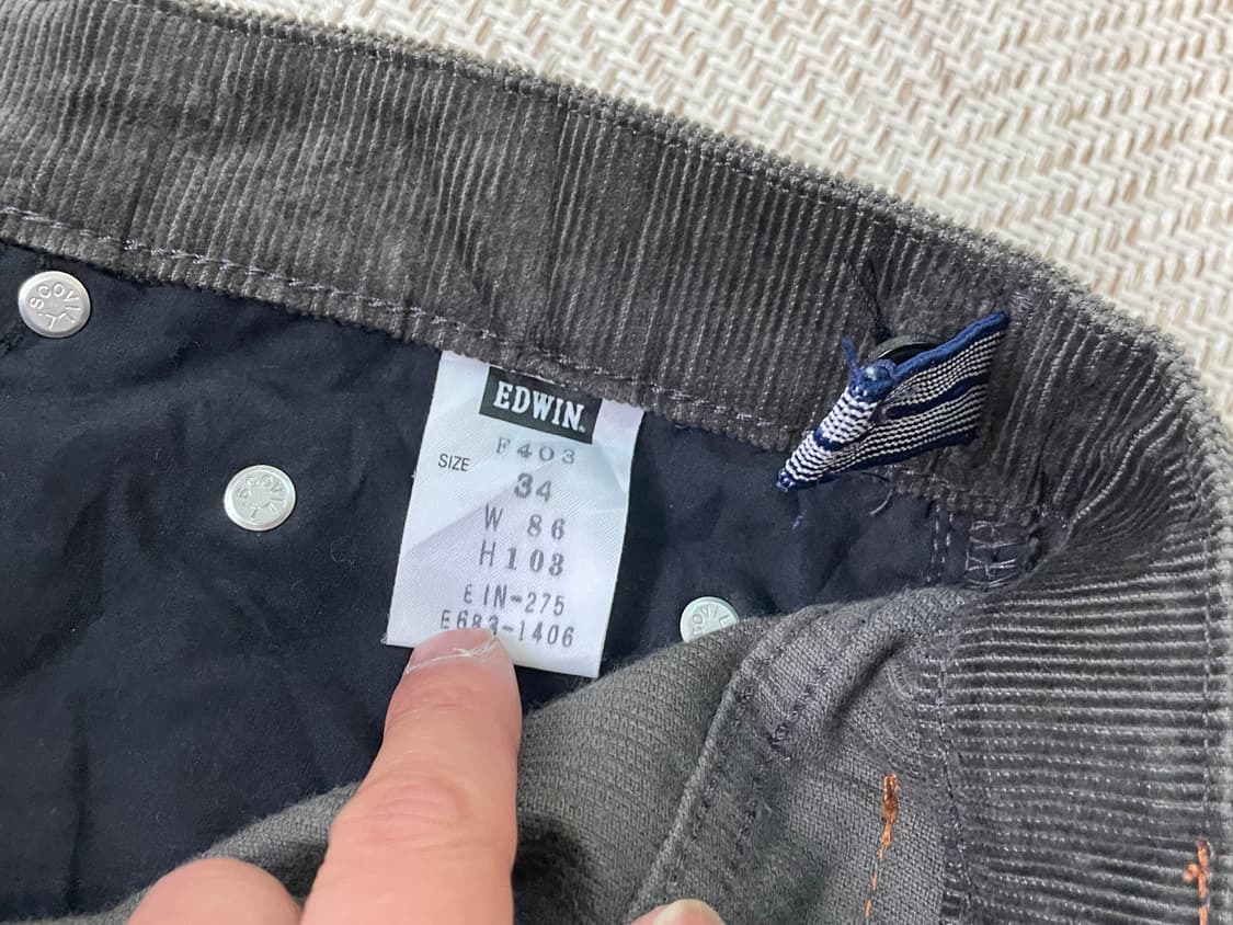 에드윈 403 코듀로이 데님팬츠  상품이미지5