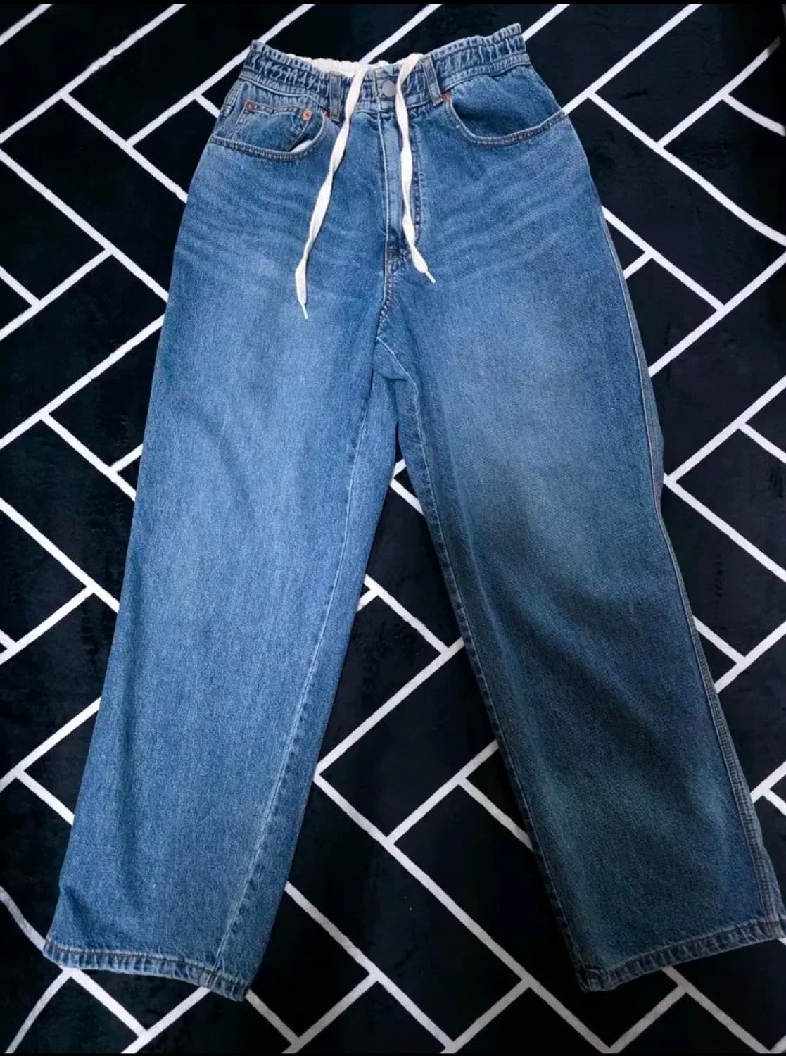 홀리선 NASCA 5포켓 루즈 데님팬츠 M 노멀 네이비 상품이미지2