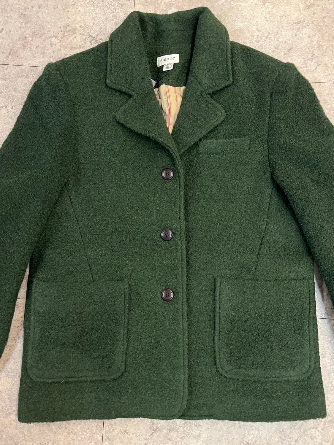 시엔느 알파카 울 자켓 그린 #csz2452 상품이미지4