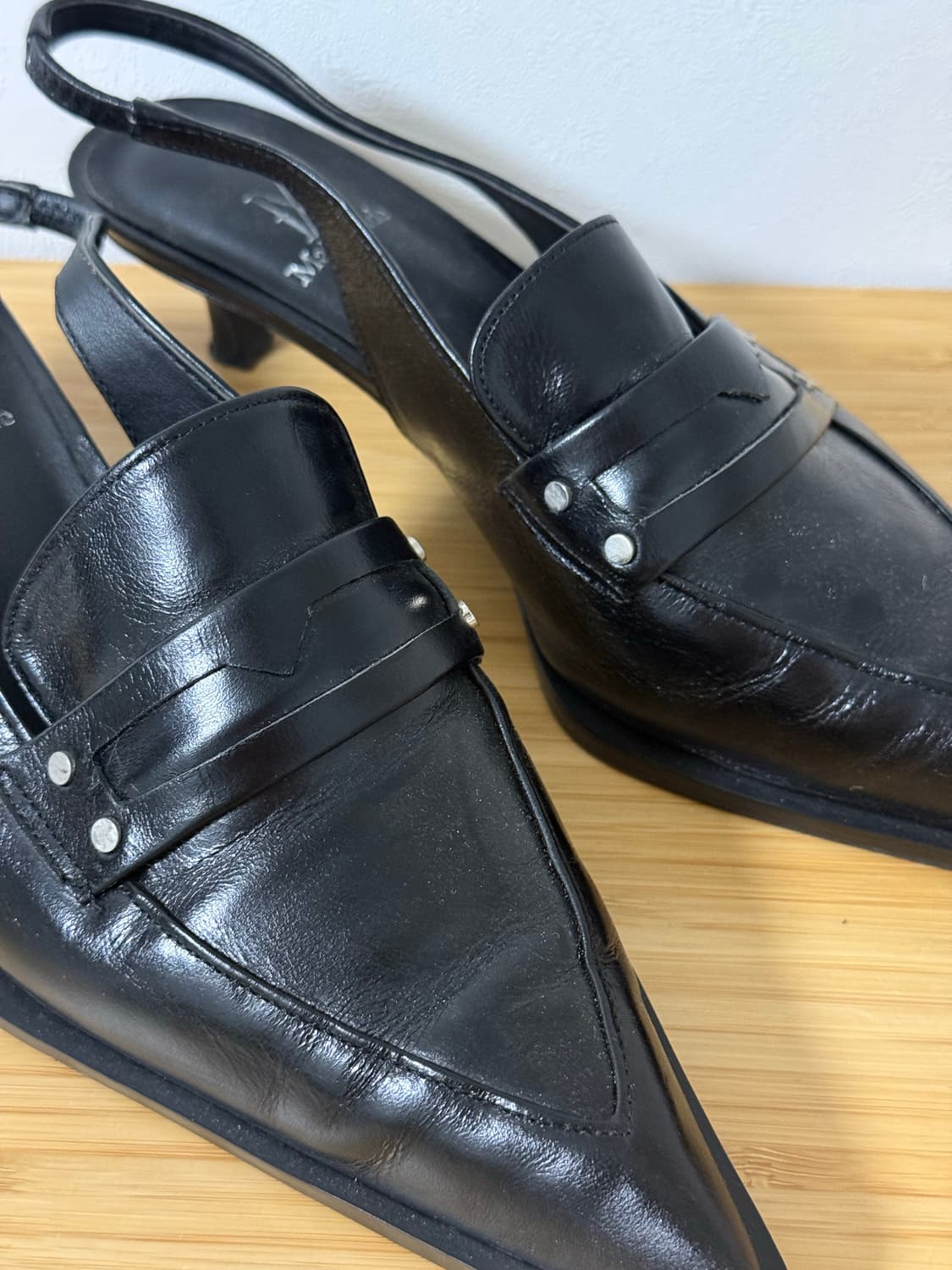 막 마드 Stud slingback black  상품이미지5