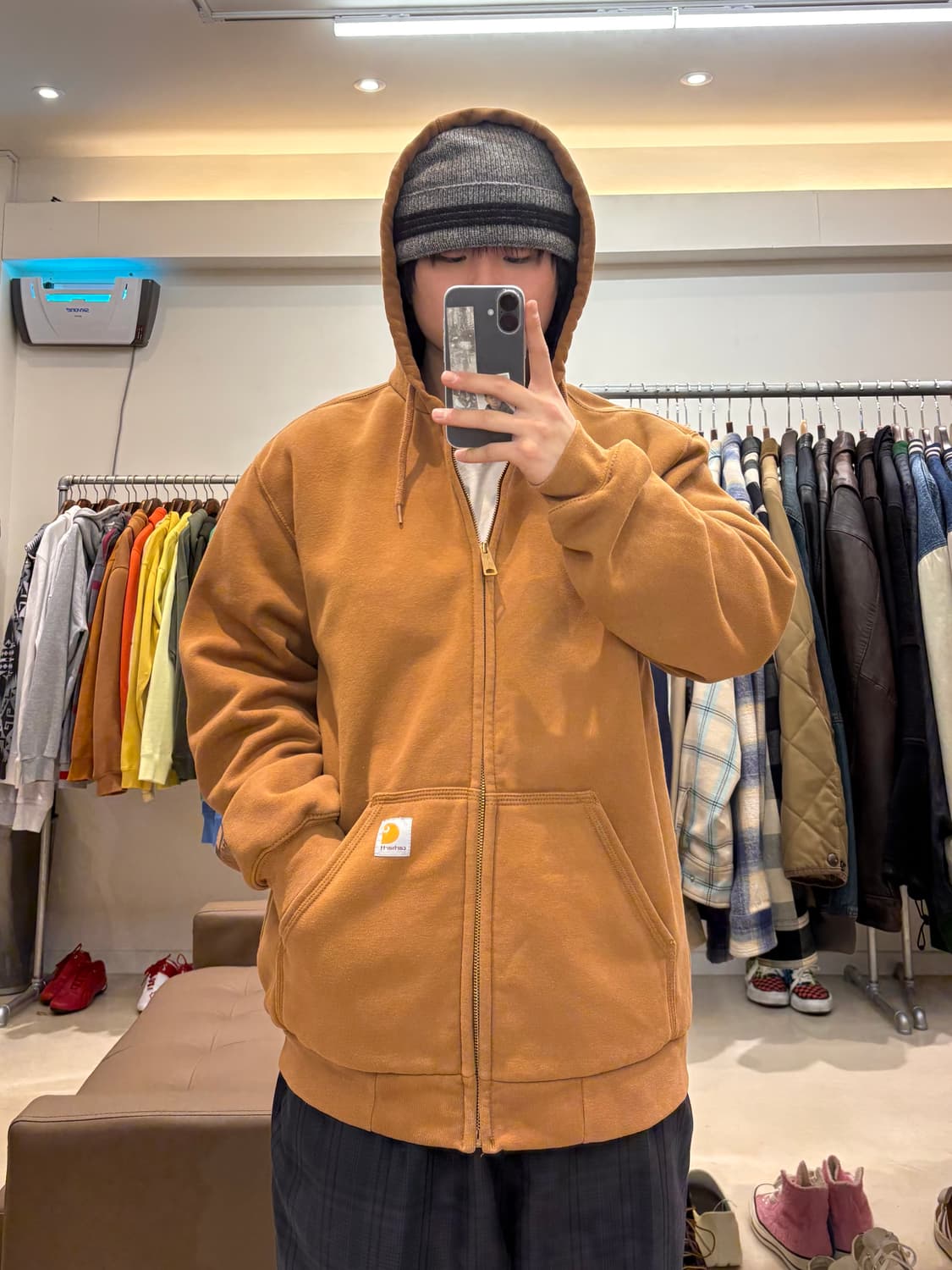 칼하트 레인디펜더 써멀 후드집업 상품이미지9