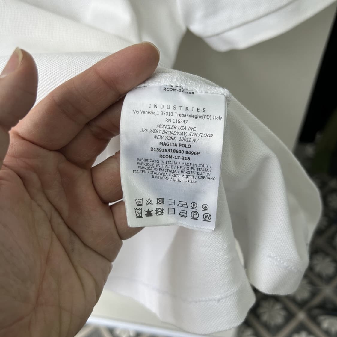 16761 - 몽클레어 감마블루 반팔 카라티 상품이미지5