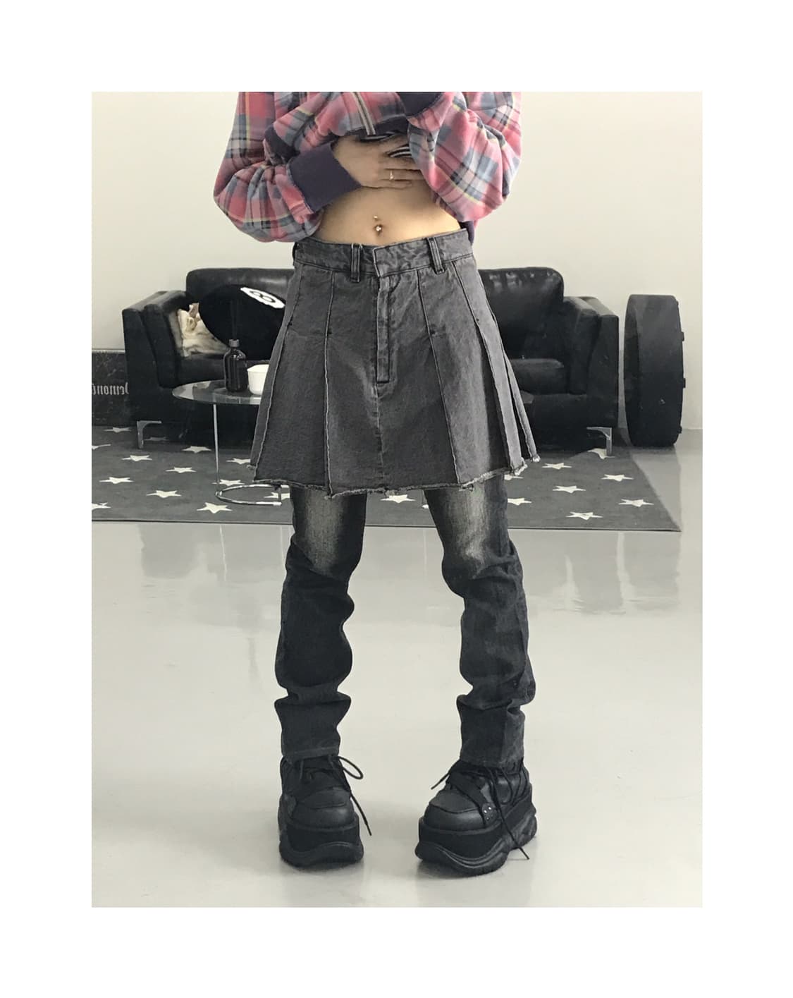Gu Pleated Mini Skirts 상품이미지1