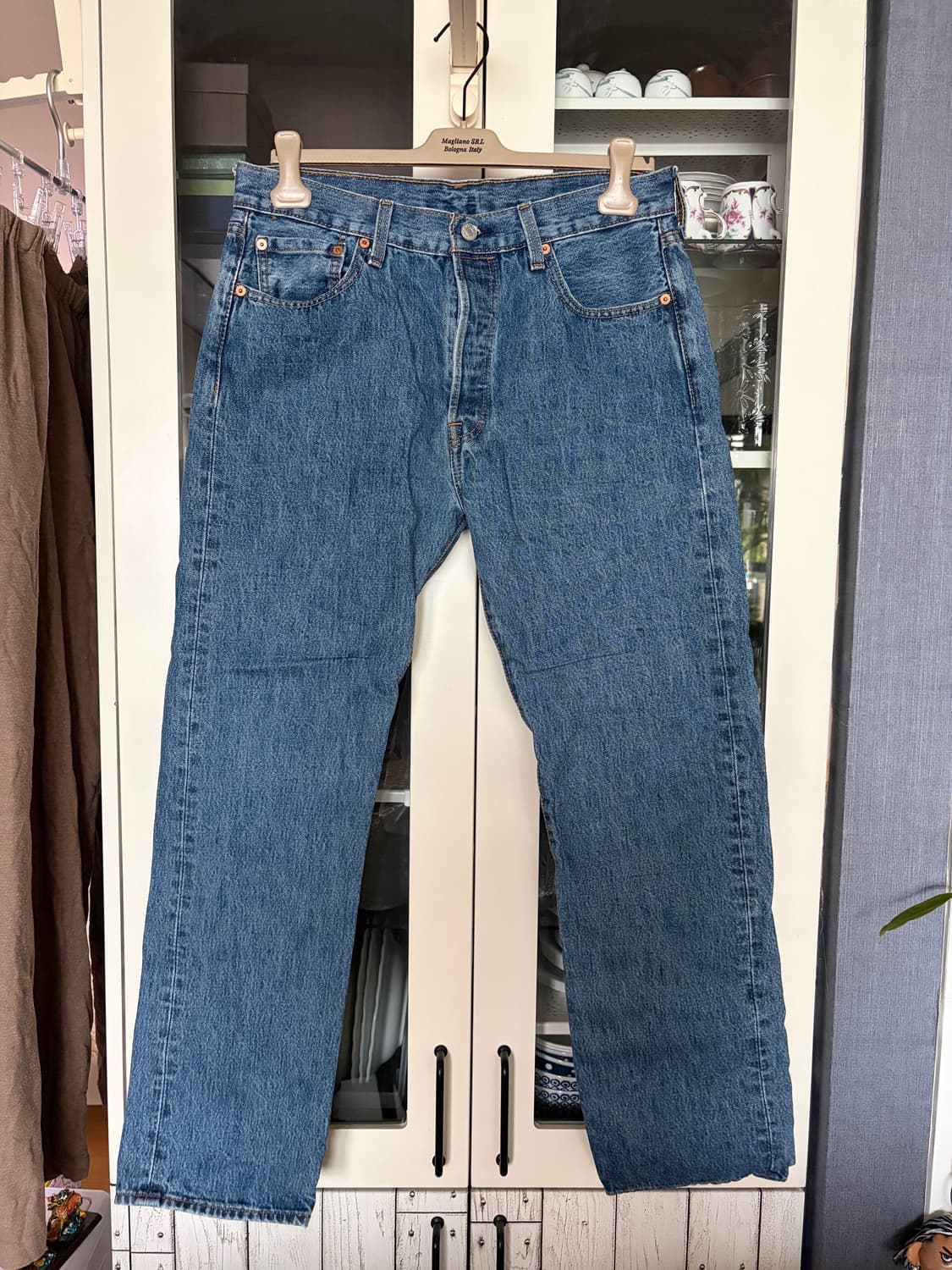 리바이스 501 오리지널 핏 미디엄 워시 33사이즈 상품이미지1