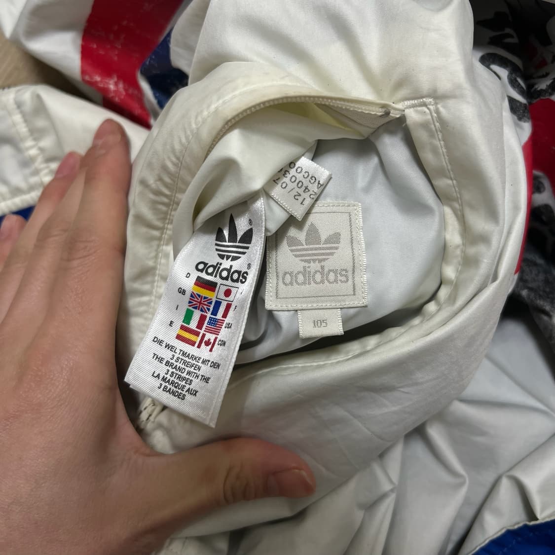 아디다스 신영국 데일리톰슨 리버시블 트랙탑 바람막이 XL 상품이미지6