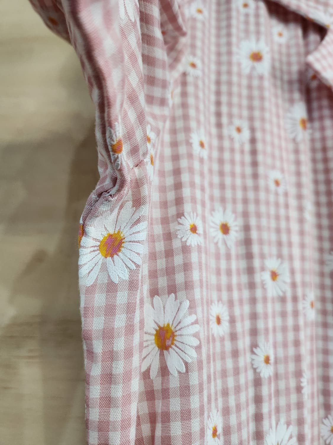 528) 데이지 무늬 반팔 롱원피스 상품이미지5