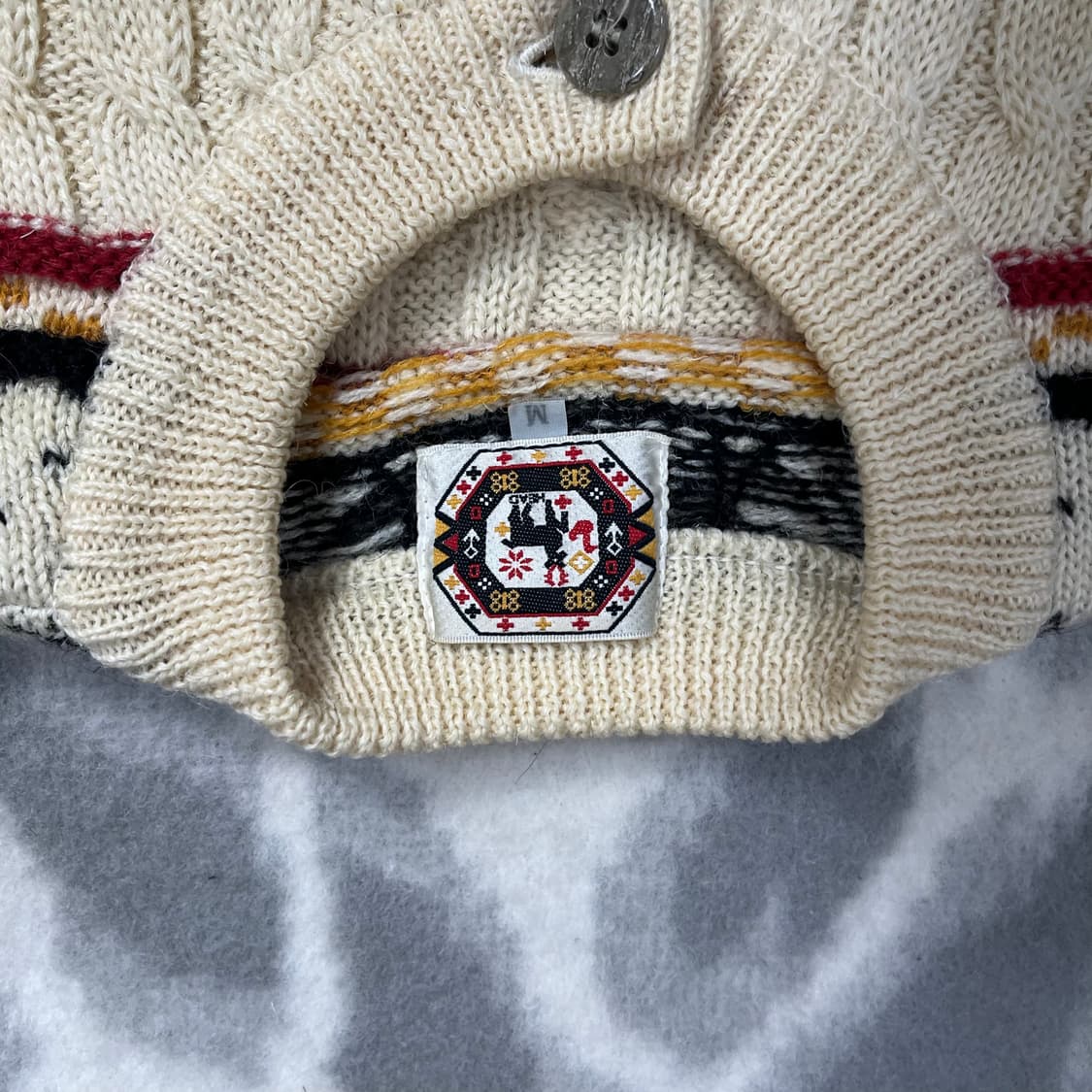 [JPN] 빈티지 노르딕 울 니트 가디건 상품이미지4