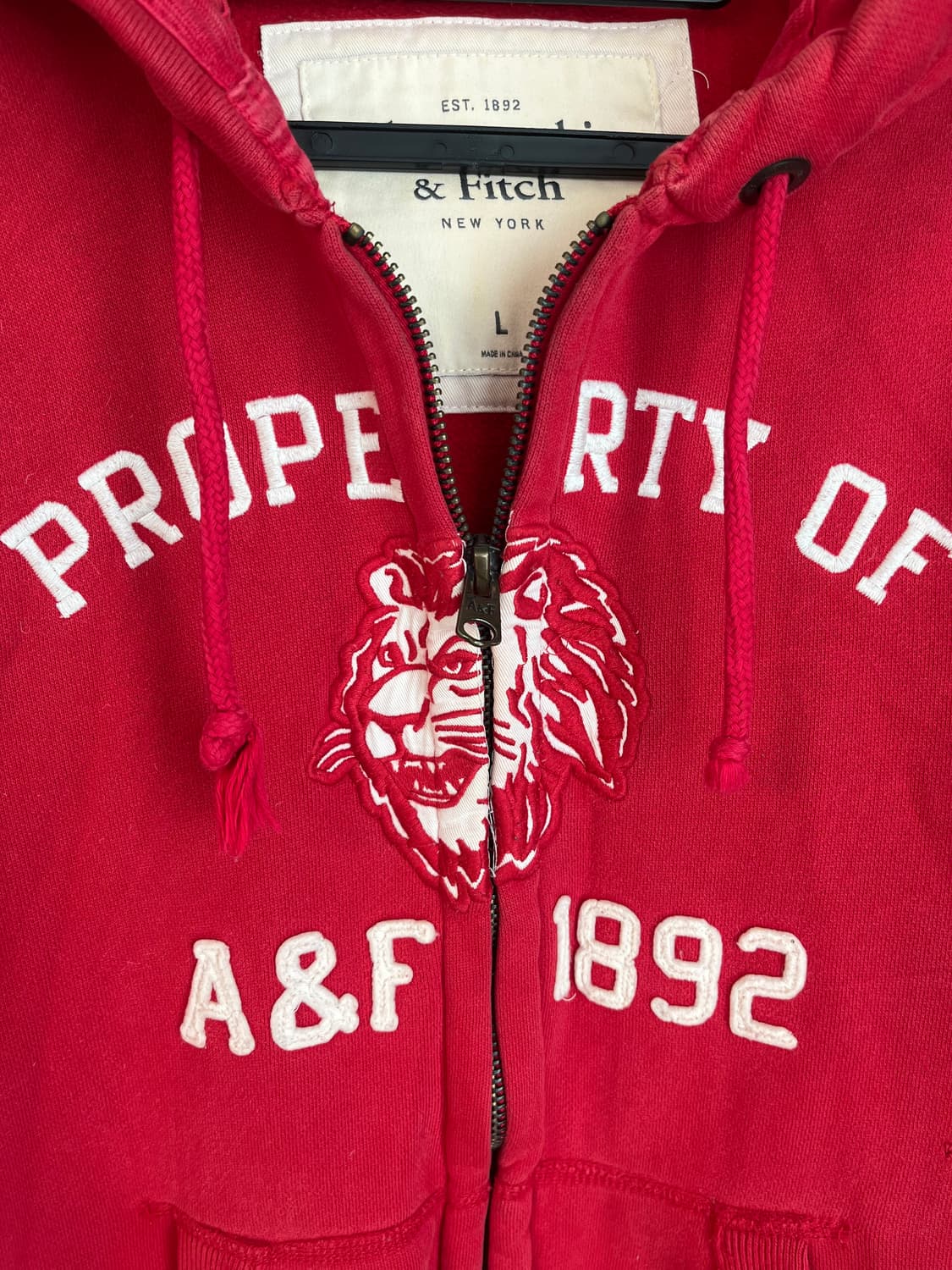아베크롬비 극희귀 A&F 사자 자수 후드집업 [L] 상품이미지3