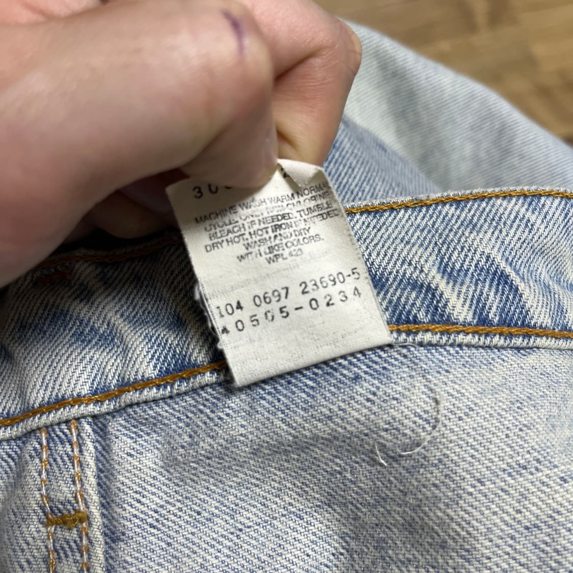 90s levis 리바이스505 오렌지탭 [33] 상품이미지7