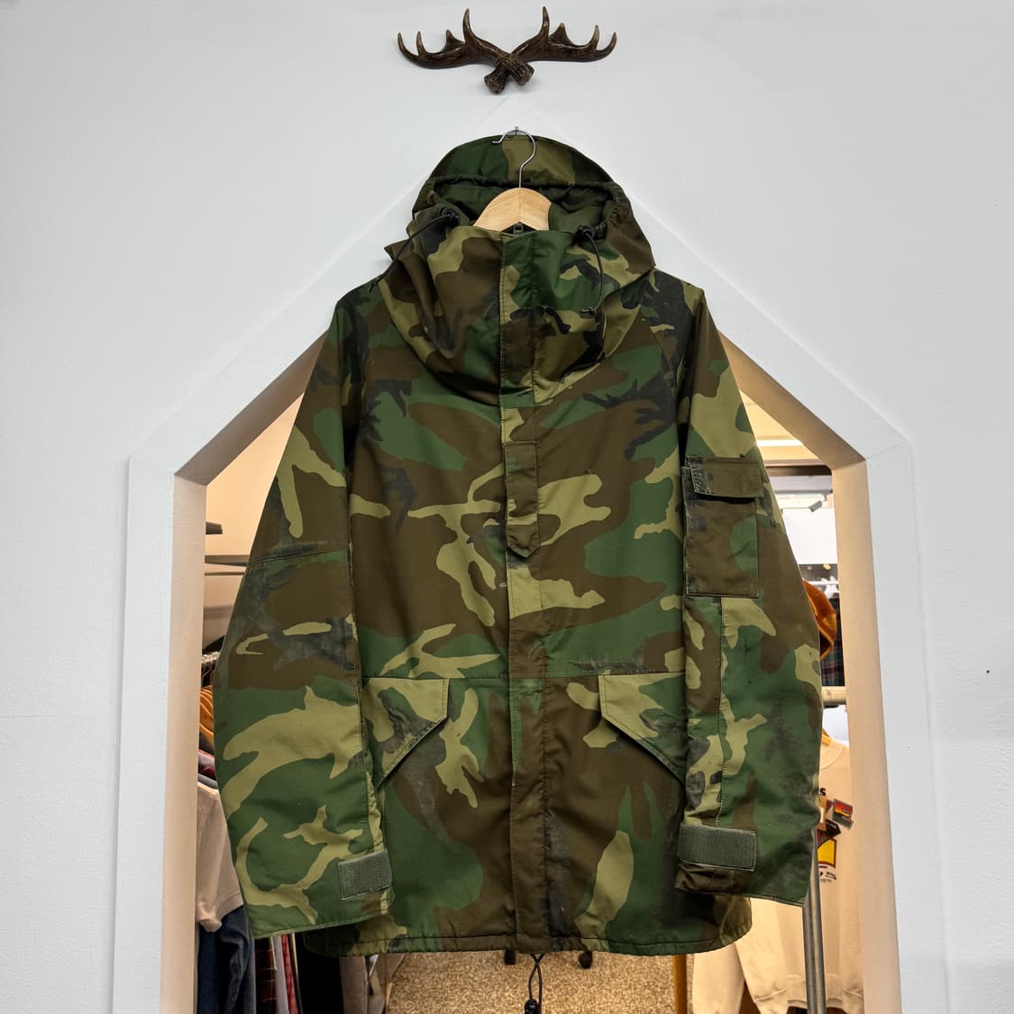 빈티지 프랑스군 카모 고어텍스 자켓 made in France (XL) 상품이미지1