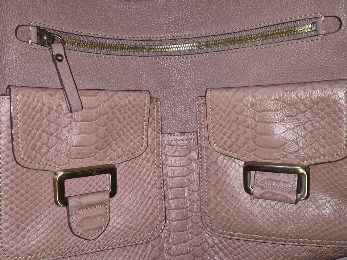 ANNE KLEIN pink phyton Buckle leather 상품이미지2