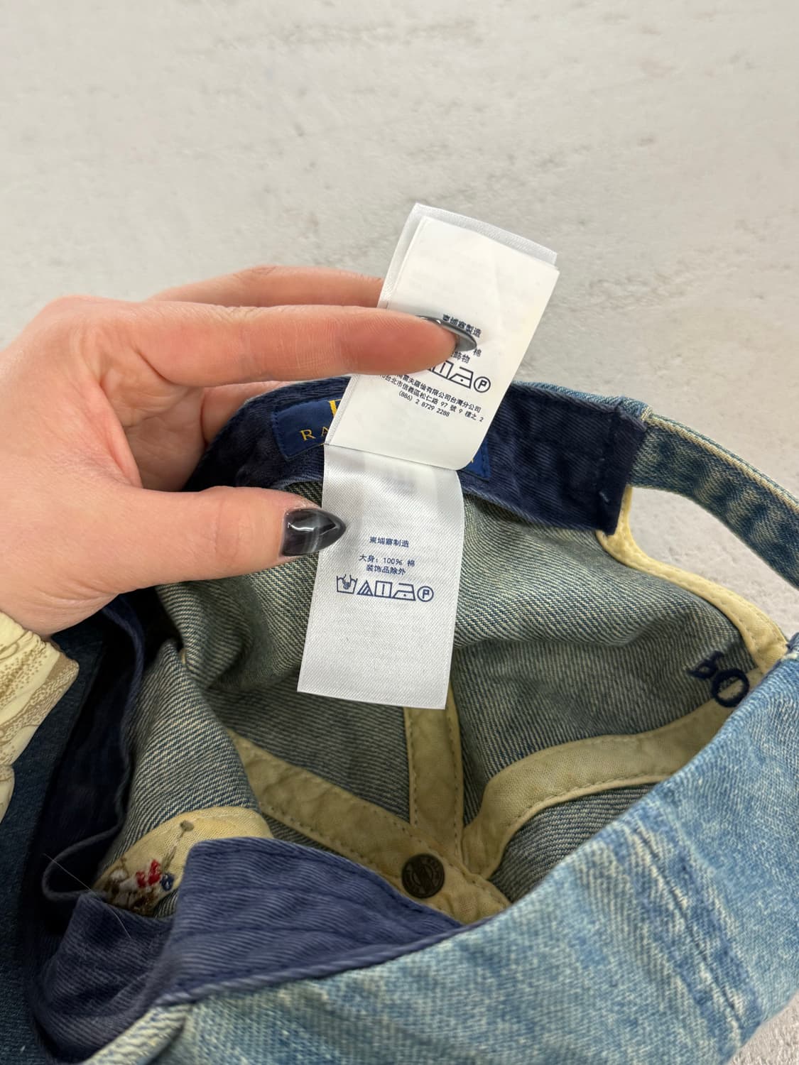 POLO 폴로 랄프로렌 데님 볼캡 모자 free 상품이미지7