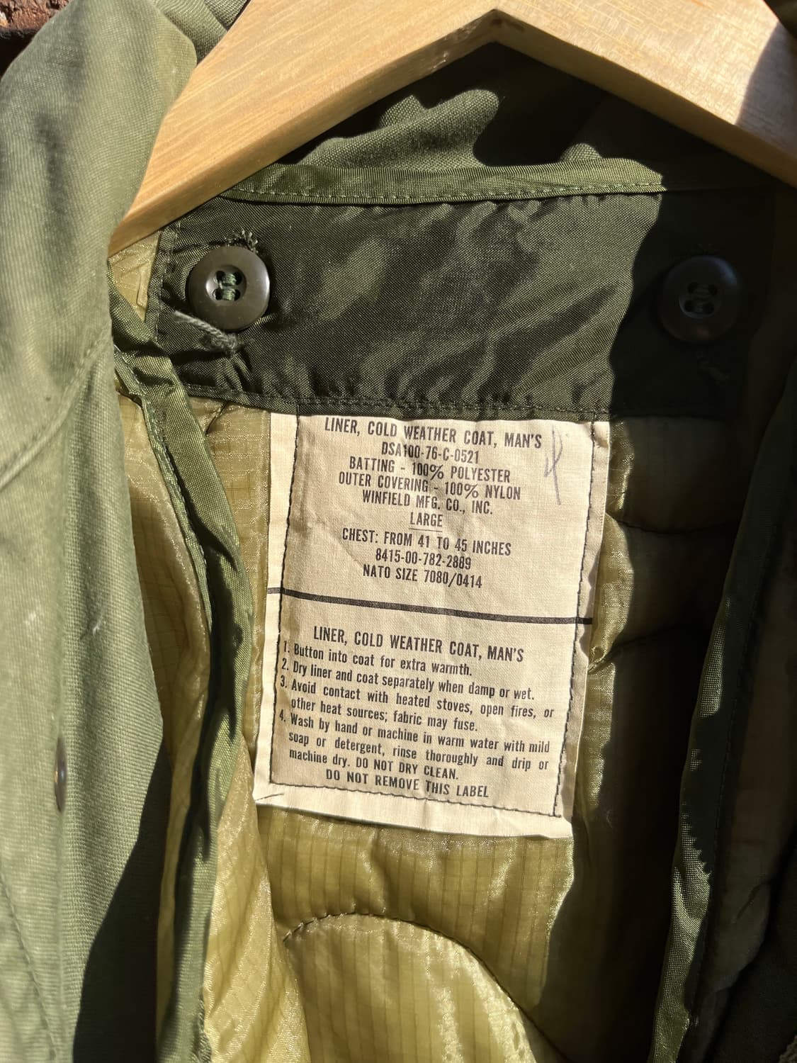 M-65 필드자켓 (S-R) 라이너 결합 상품이미지8