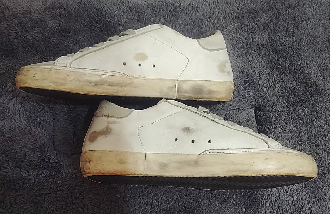 골든구스 슈퍼스타 화이트스케이트 펀칭스타 로우탑  37사이즈 상품이미지8