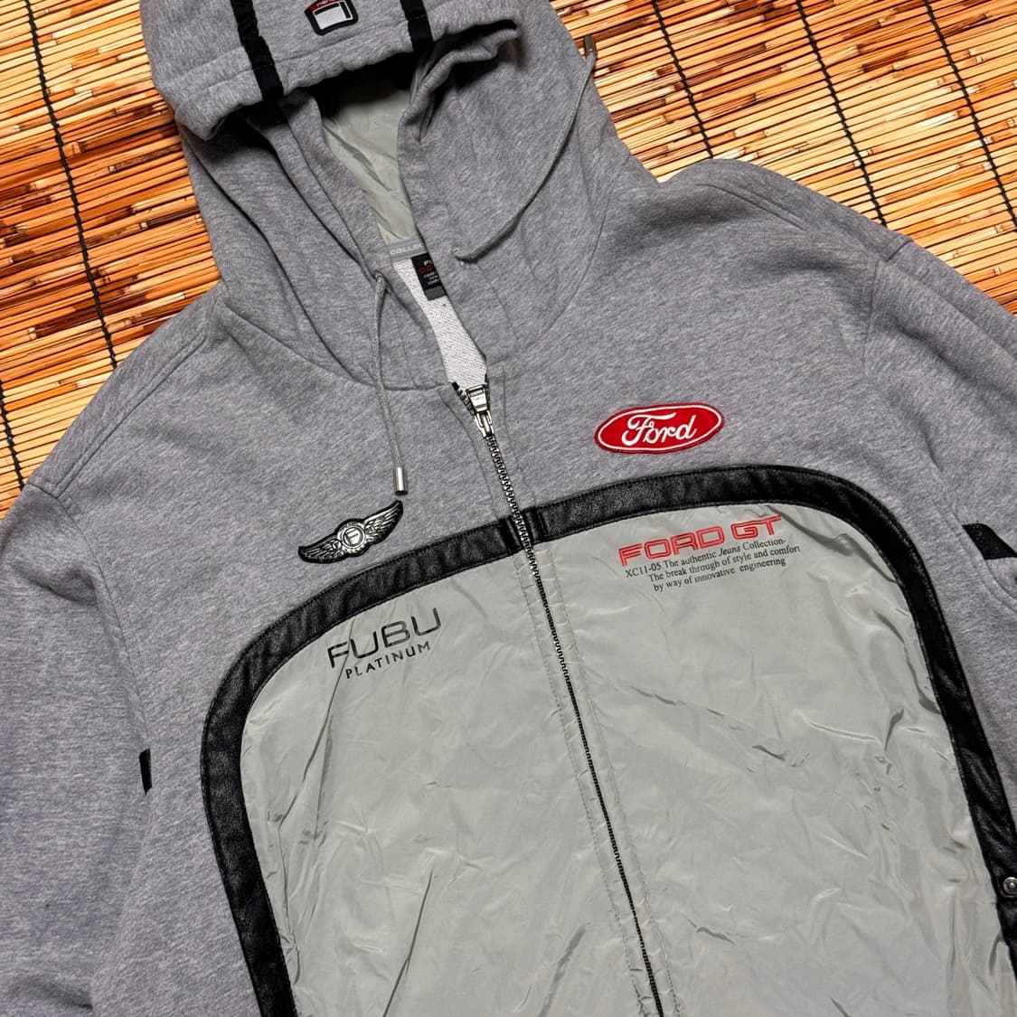FUBU X Ford GT 대장급 그레이 후드집업 XXL  상품이미지3