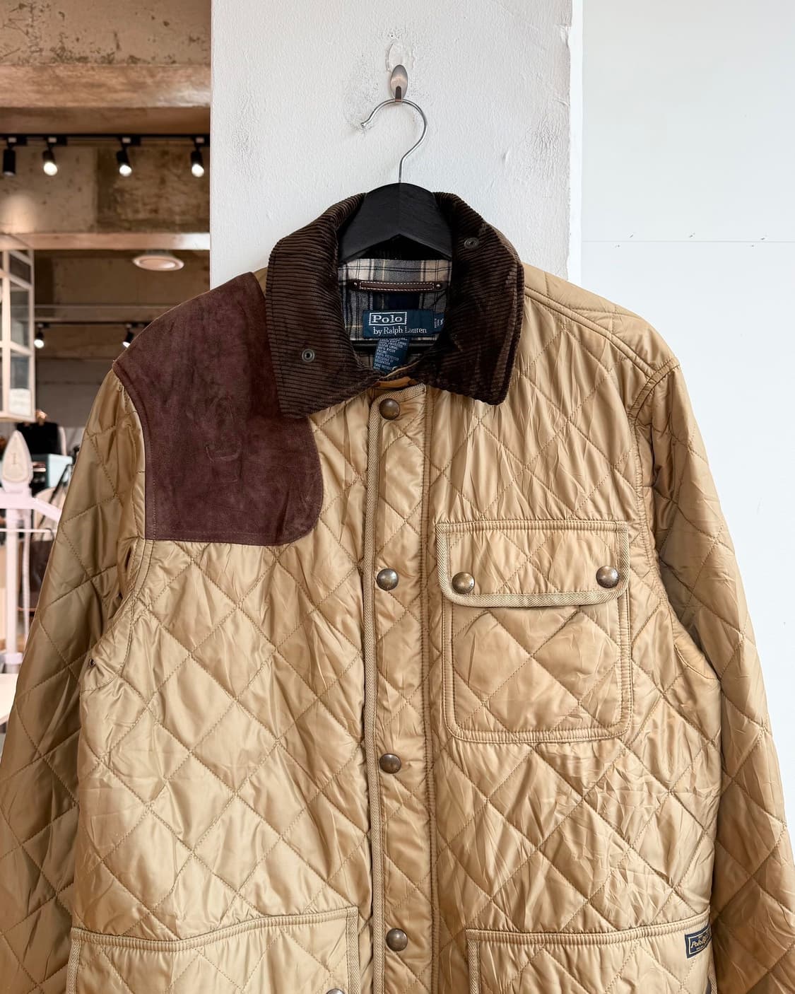 폴로 랄프로렌 브라운 캠튼 퀼팅 자켓  상품이미지3