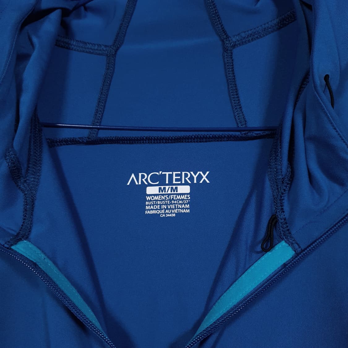 여성 M) 아크테릭스 솔테라 쉘 후드 경량 집업 자켓 블루 상품이미지7