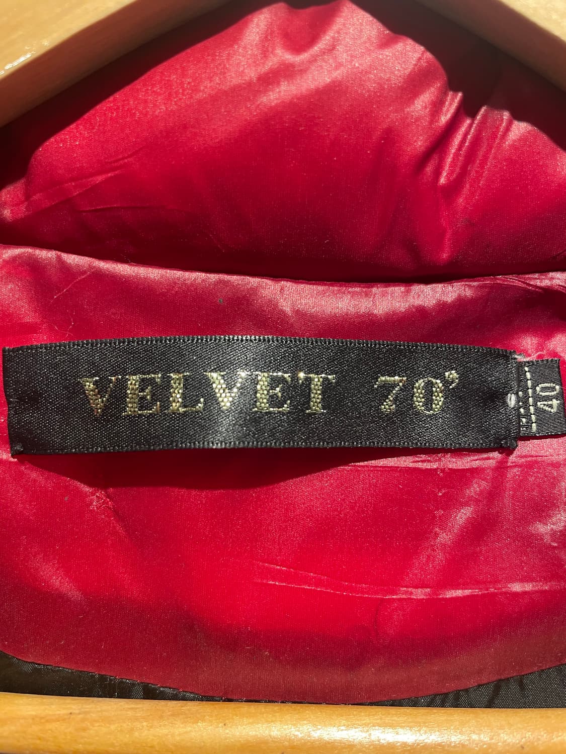 VTG velvet 70 퍼 소매 구스패딩 자켓 상품이미지9