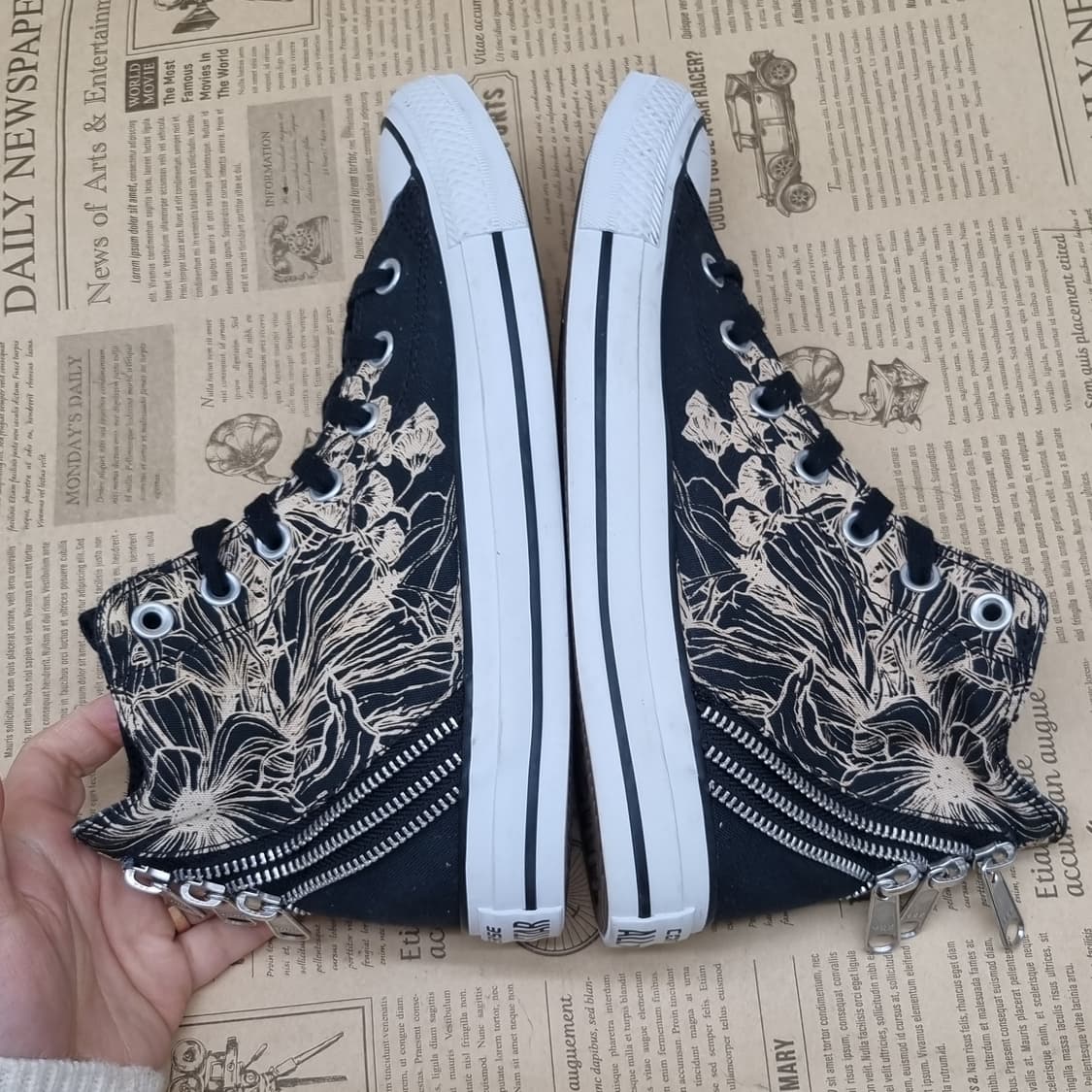 컨버스 척테일러 올스타 하이 블랙 245 상품이미지5