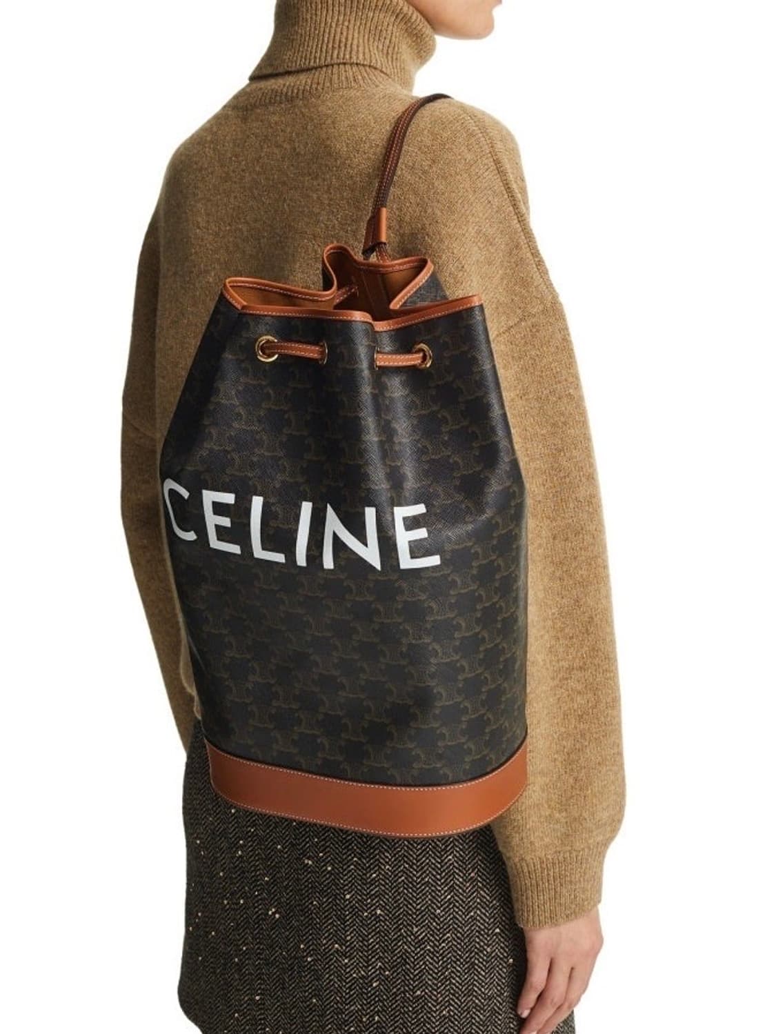 [ONE SIZE] 셀린느 미디엄 트리오페 캔버스 세일러 백 상품이미지7