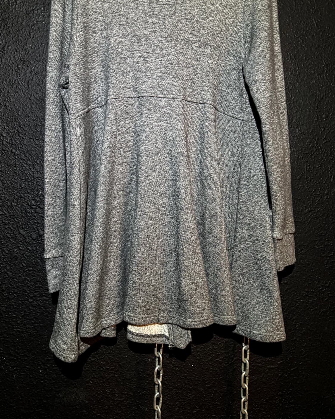 Flare Line Fleece Collar Zip Hoodie Coat 상품이미지8