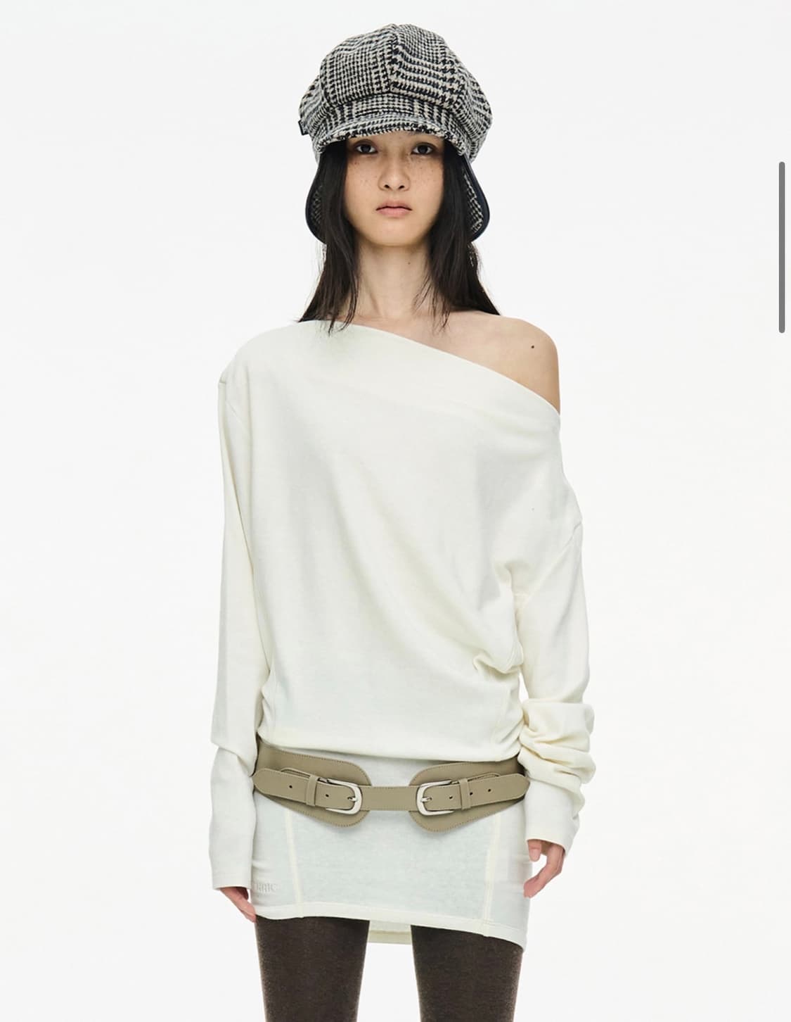 세릭 INCISION TAPERED TOP / IVORY 상품이미지1