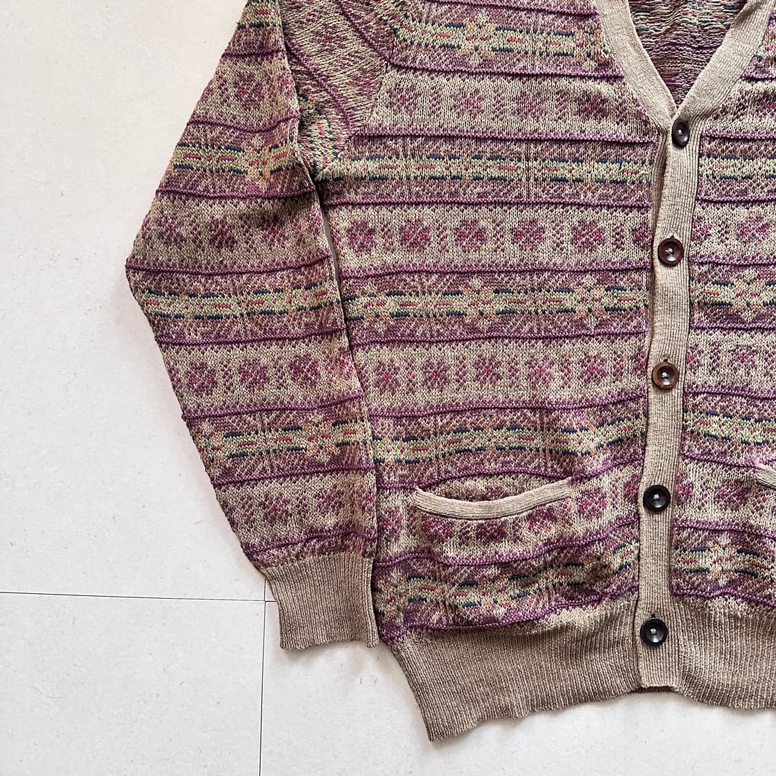 90s 폴로 랄프로렌 페어아일 가디건 M 상품이미지3