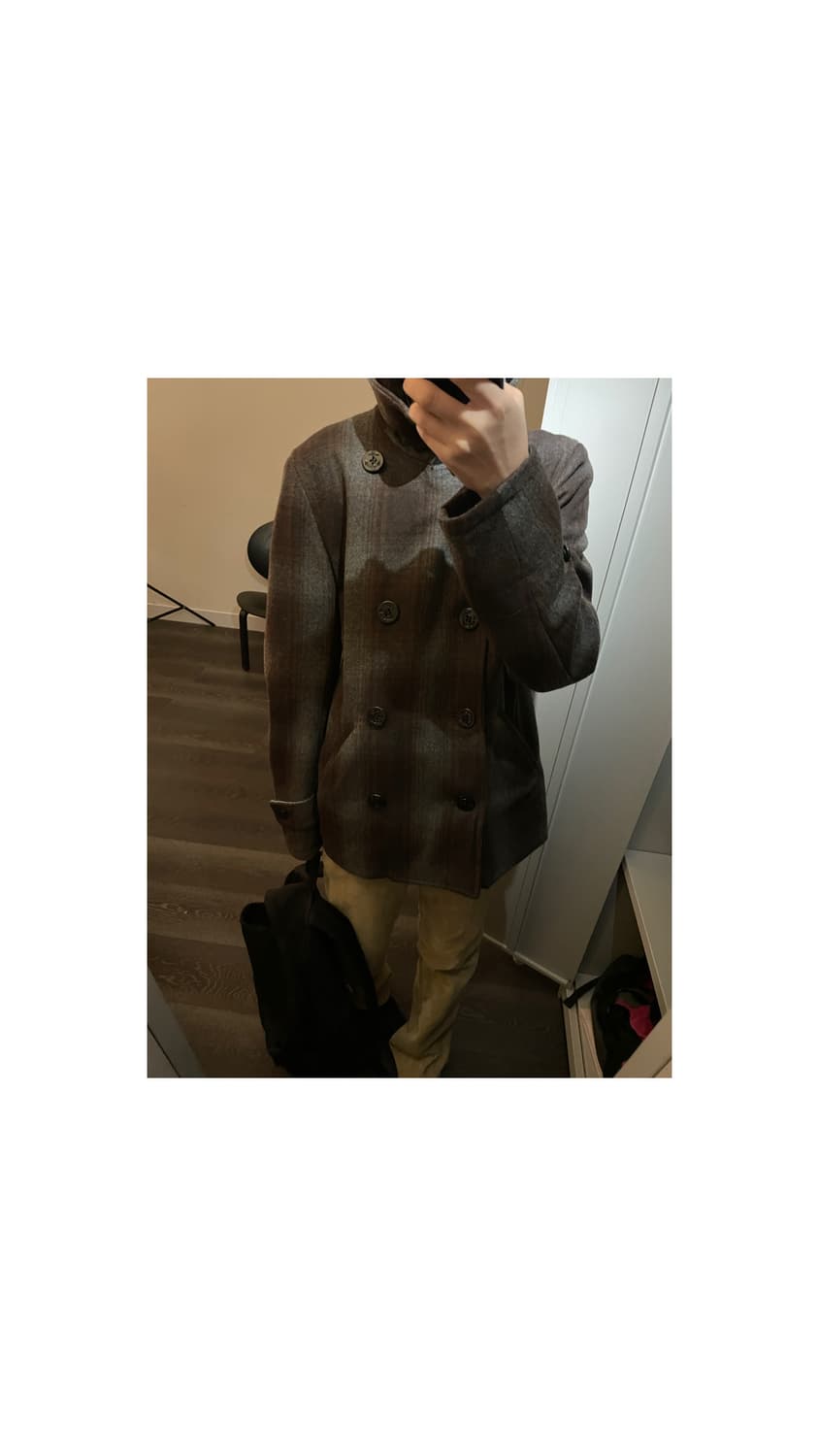 Rageblue check coat jacket 상품이미지2