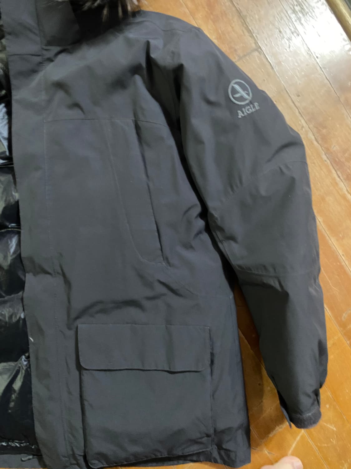 AIGLE 디테처블 다운 패딩 자켓 블랙 2xl (105) 상품이미지4