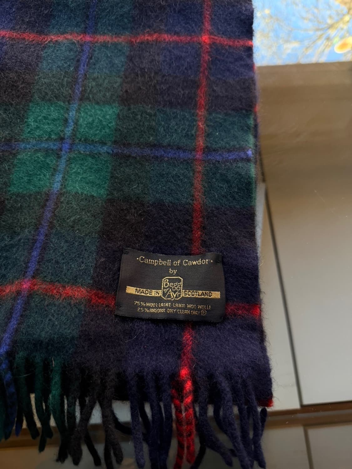 BEGG 스코티쉬 블랙와치 머플러 상품이미지9