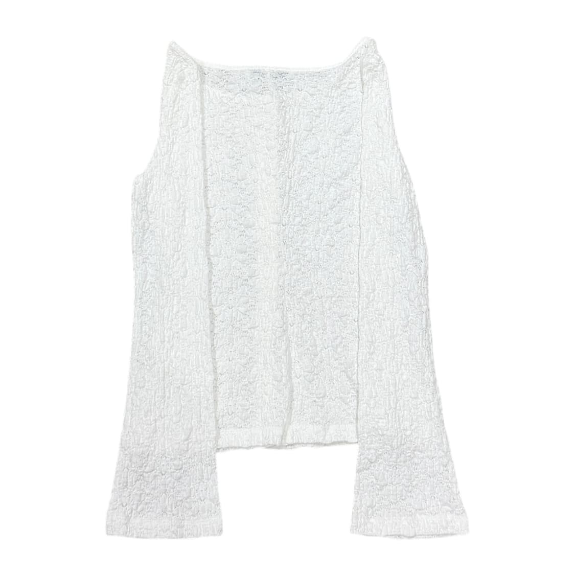 RAIVE 레이브 레이스 버튼 가디건 화이트 1 상품이미지2