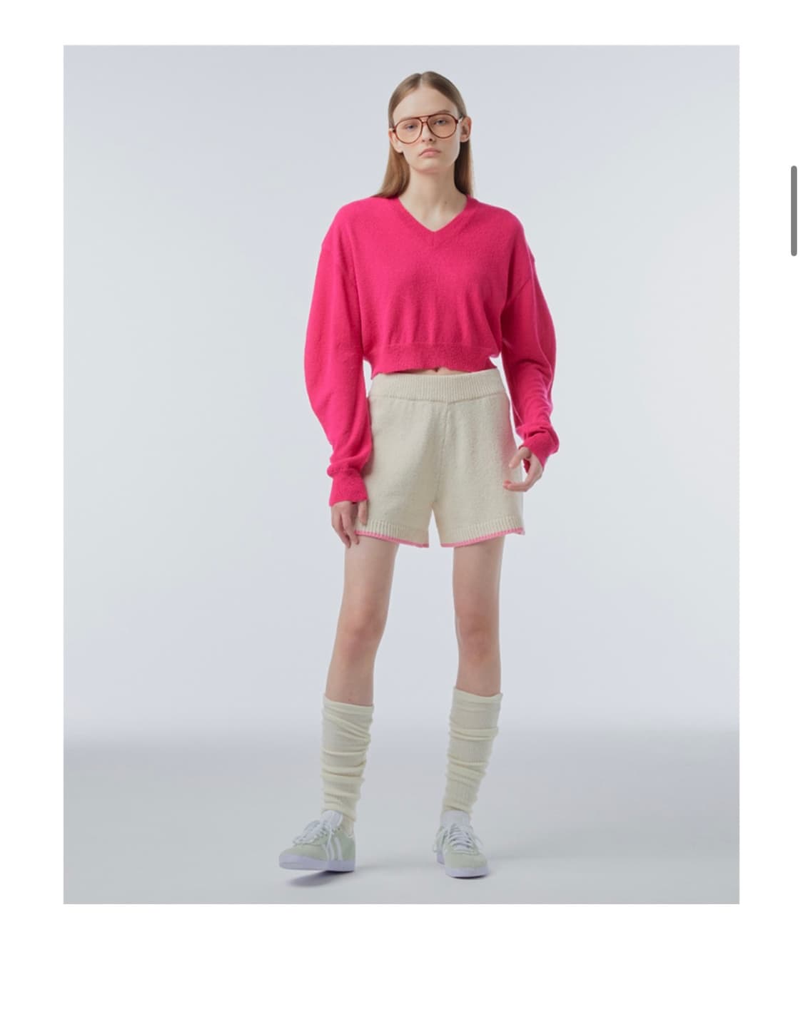 인스턴트펑크 크롭 니트 상품이미지1