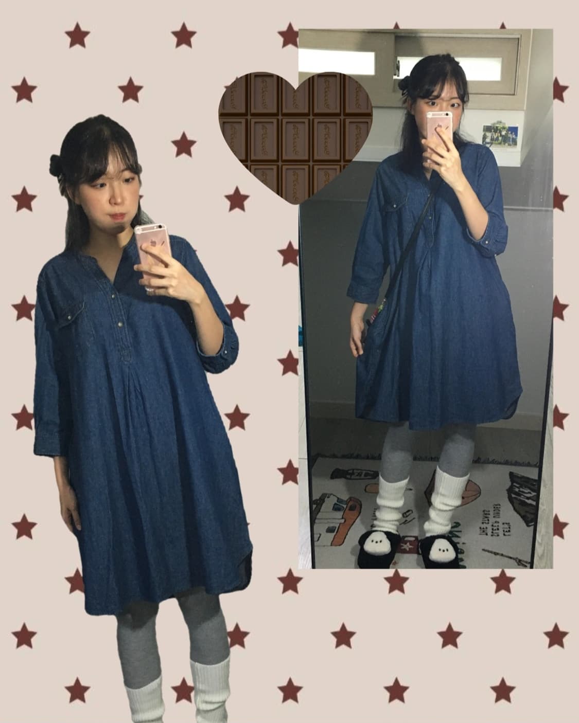 가을 모리걸 데님 원피스🧸🐾 상품이미지2