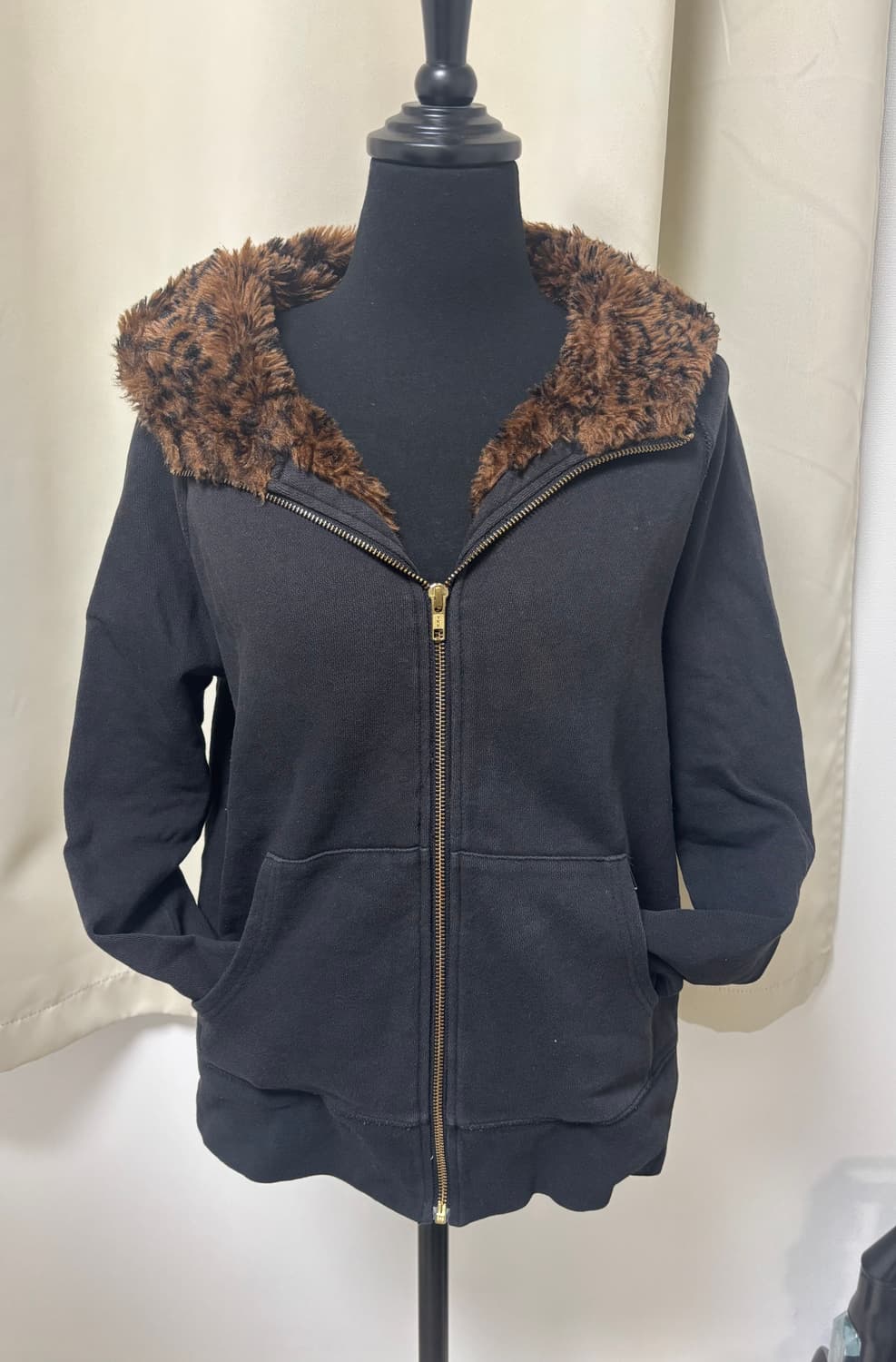 호피 후드집업 상품이미지1