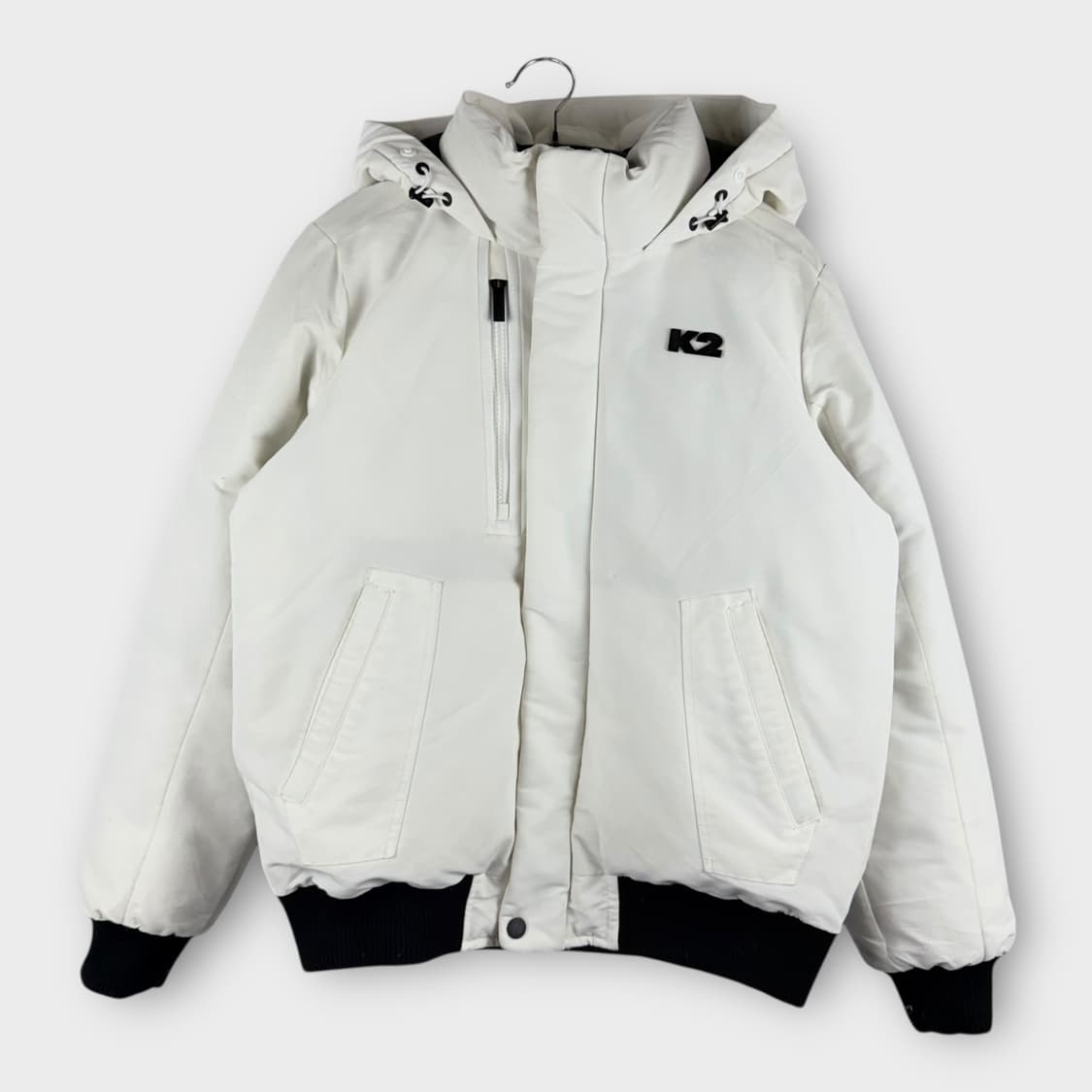 (95) K2 숏패딩 화이트 상품이미지1