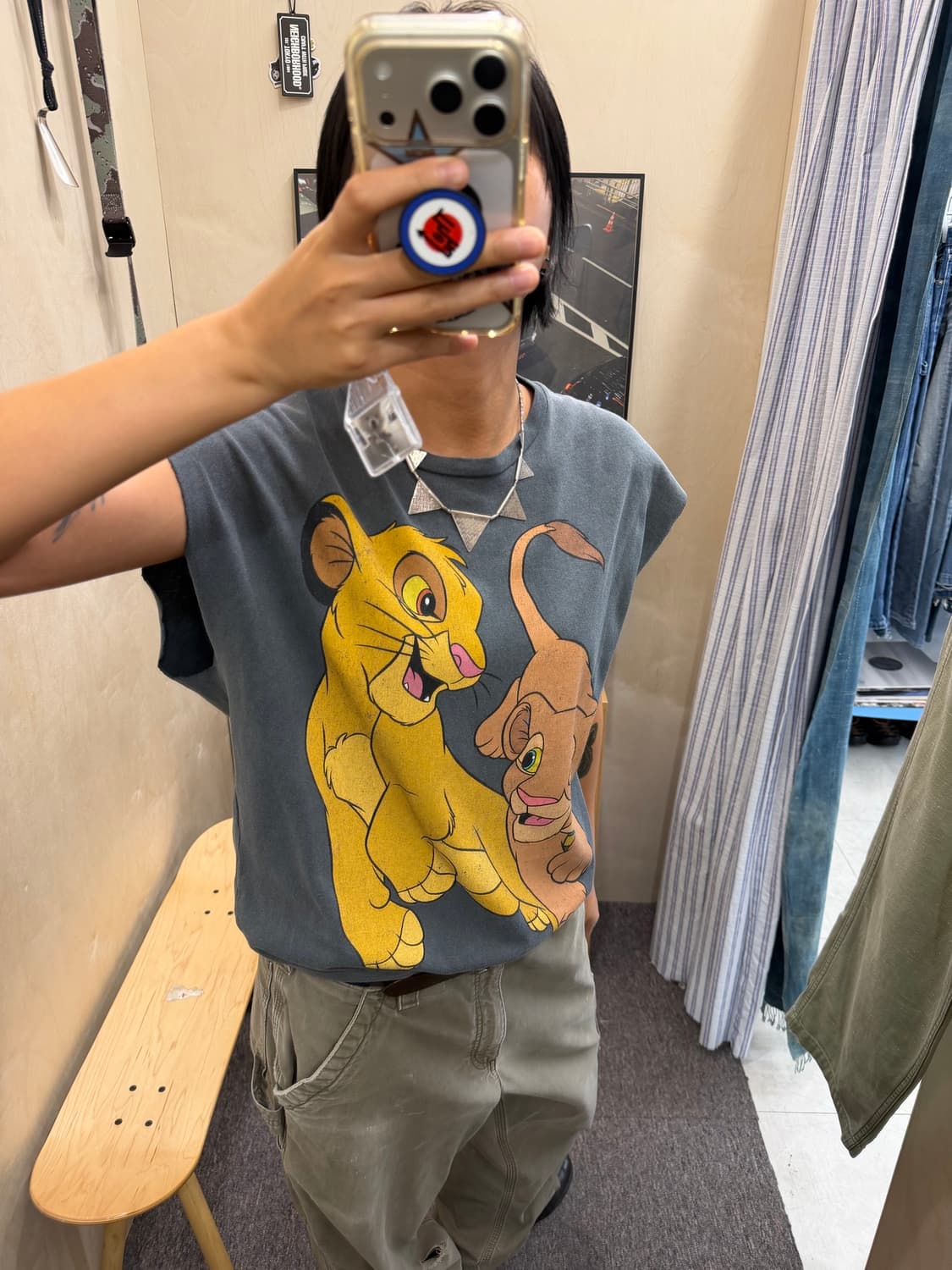 Lion King cutting sleeveless  상품이미지8
