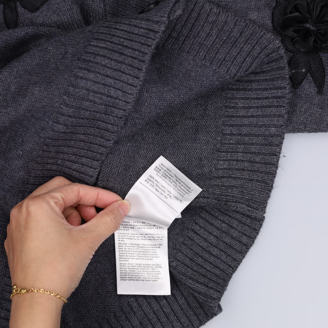 L 발렌티노 여성 울플라워 니트 0309H1 상품이미지5