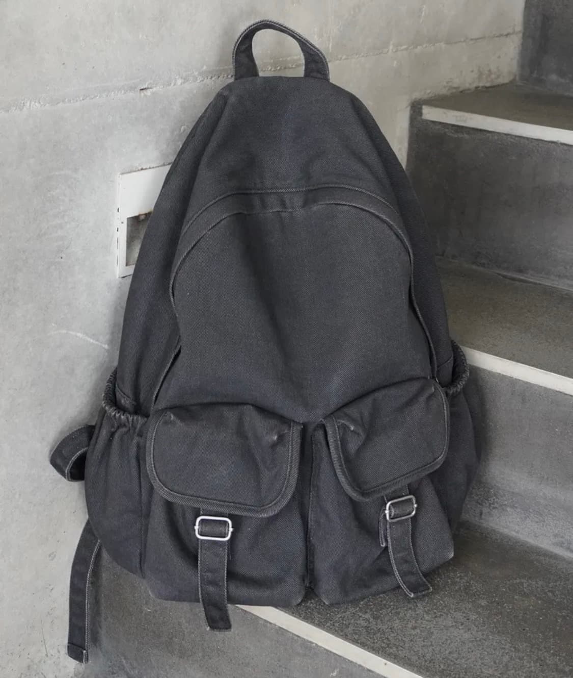 하아카이브x패플서 빈티지 워시드 백팩 상품이미지1