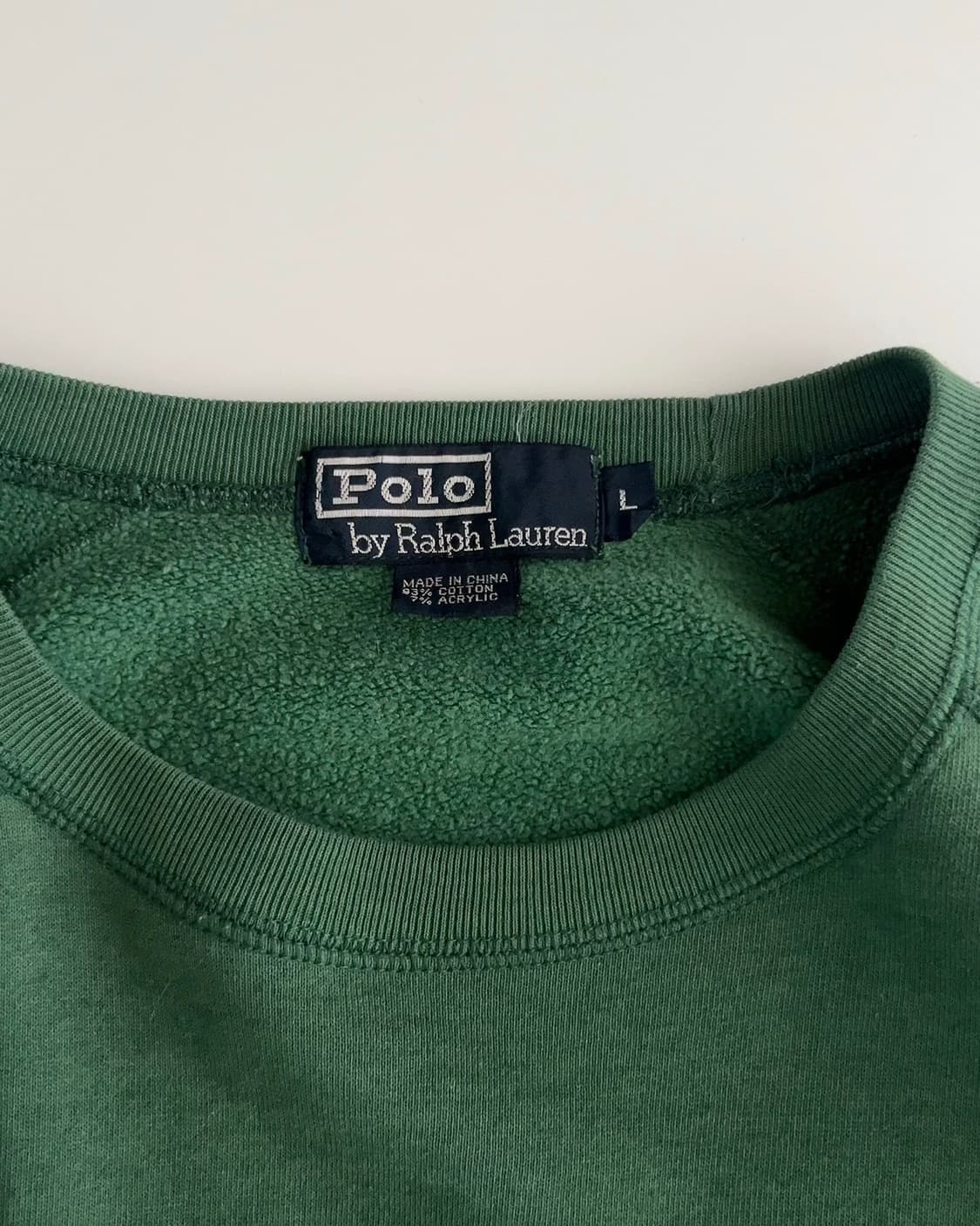 폴로 랄프로렌 90s 싯다운 베어 맨투맨 L 상품이미지3