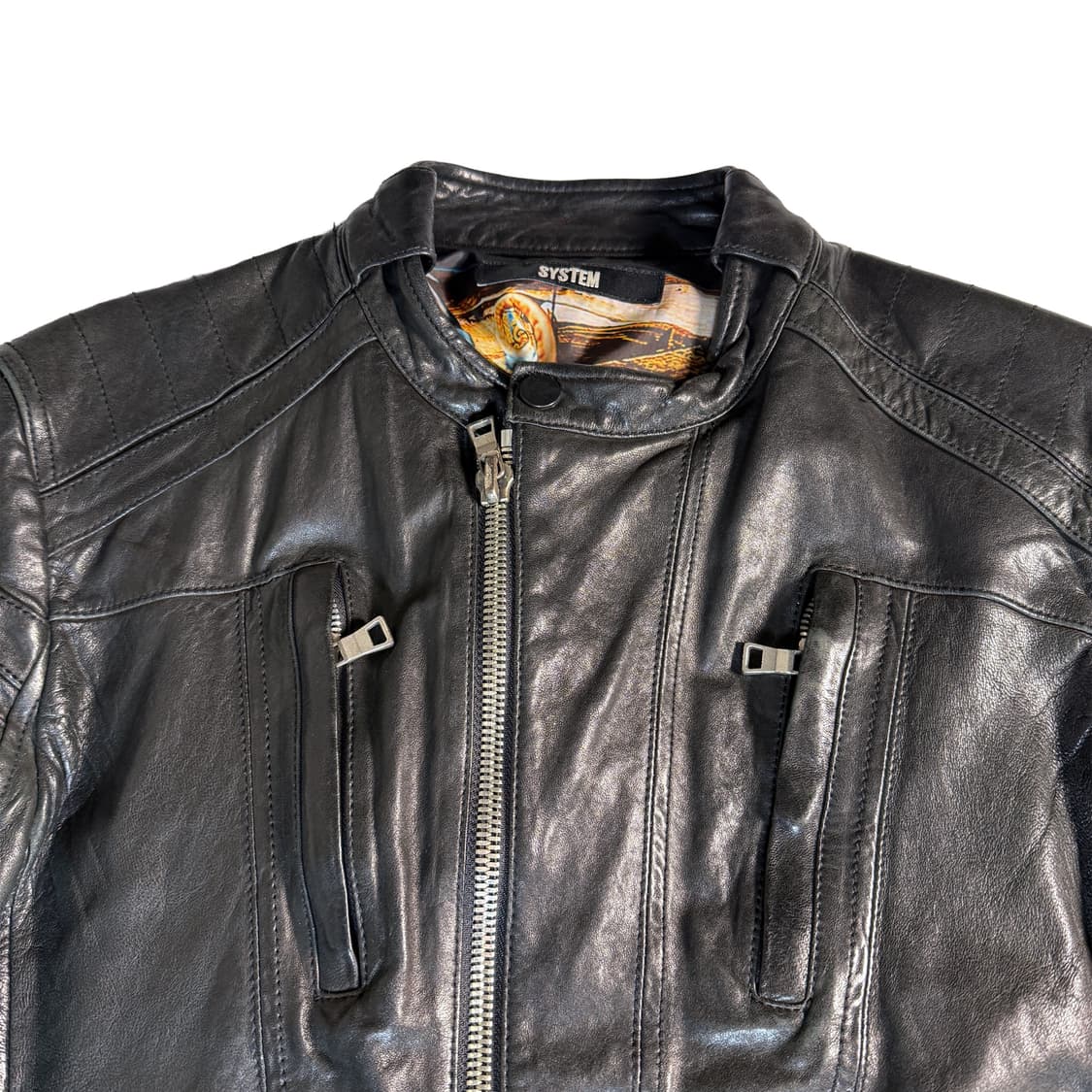 12f/w 시스템옴므 라이더 가죽자켓 100 상품이미지3