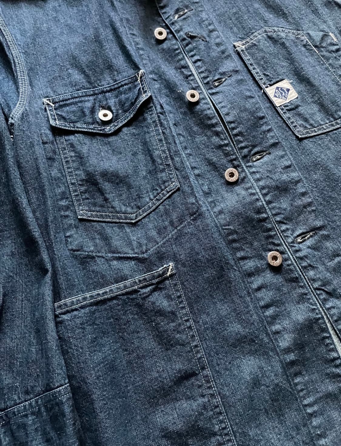 포스트오버롤즈 데님 커버올 엔지니어자켓 상품이미지5