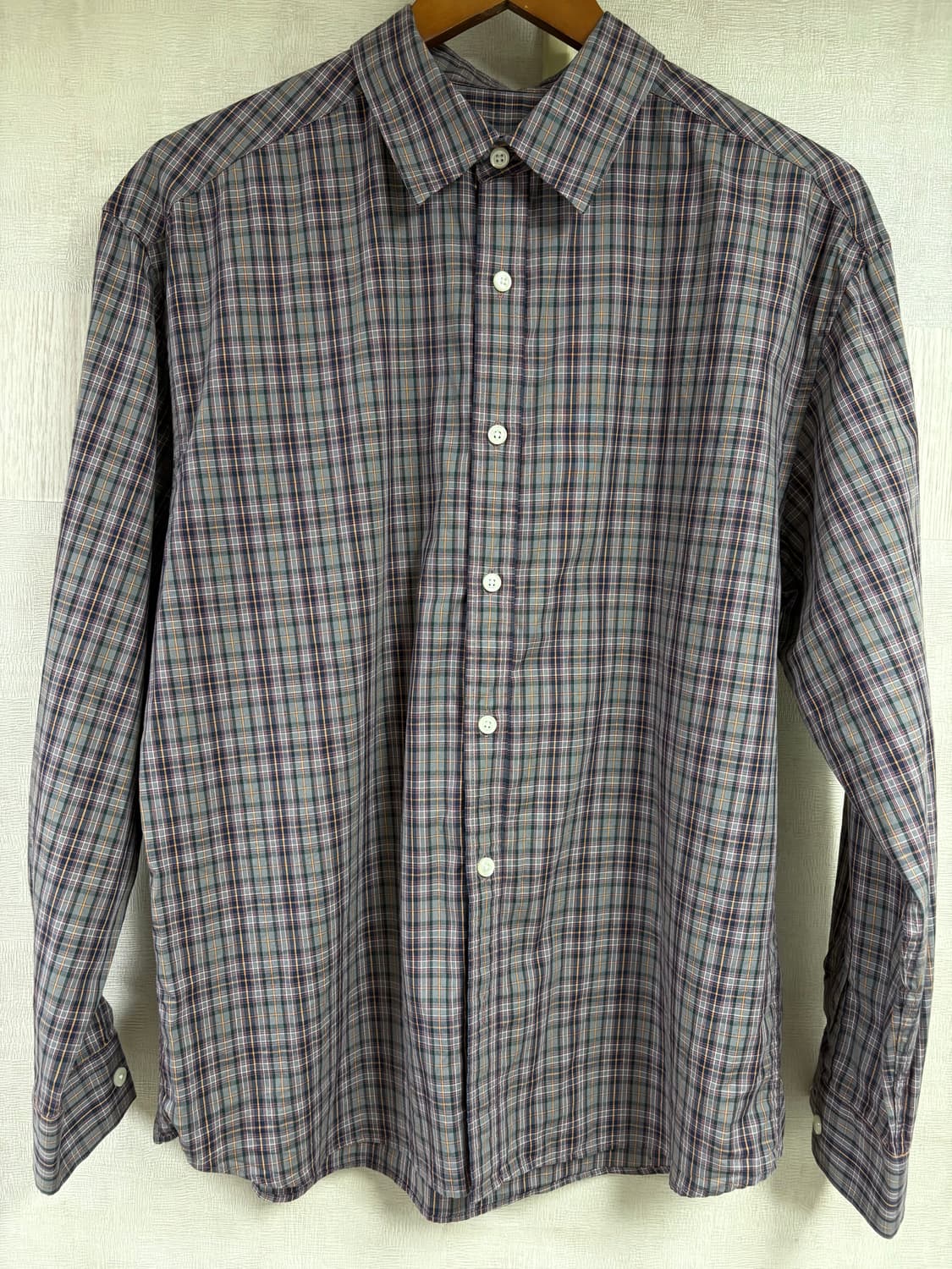 곤니치와봉쥬르 체크셔츠 상품이미지2