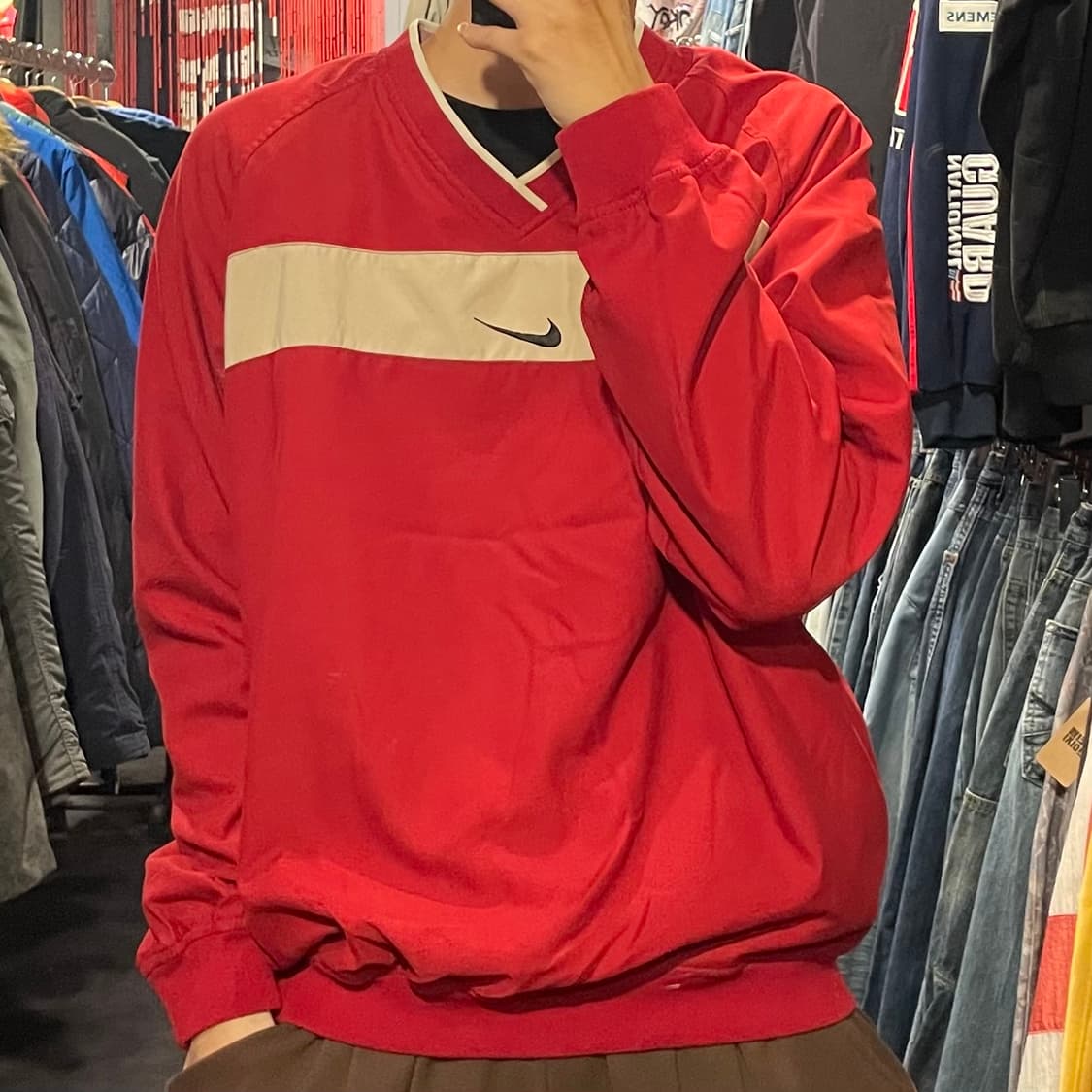 [IM] nike 나이키 레드 투톤 웜업 상품이미지1