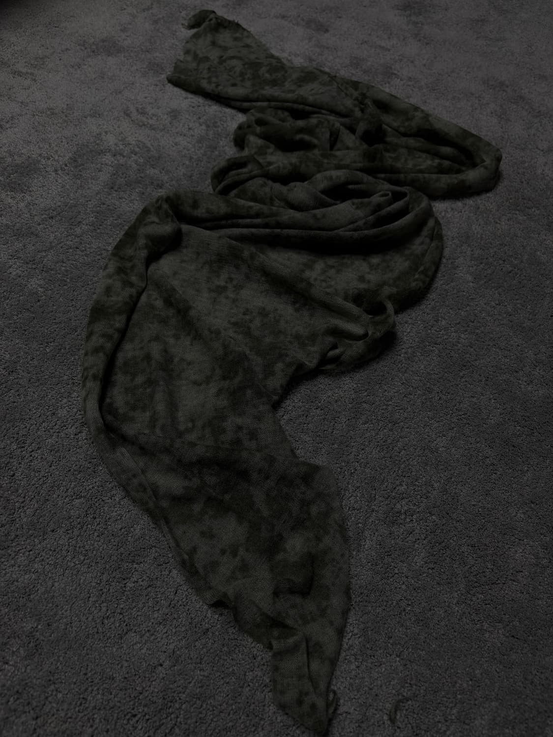 Vintage dark grey v-kei mood scarf 상품이미지2