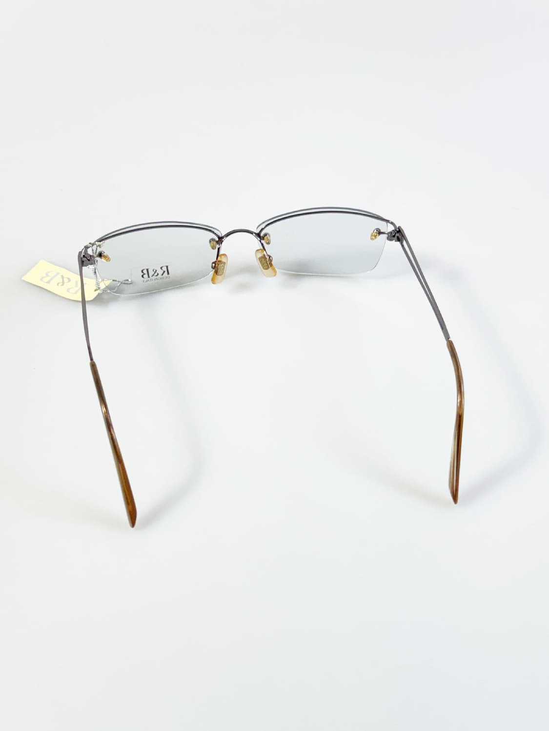 R&B EYEWEAR 무테 스퀘어 메탈 프레임 빈티지 안경 상품이미지5