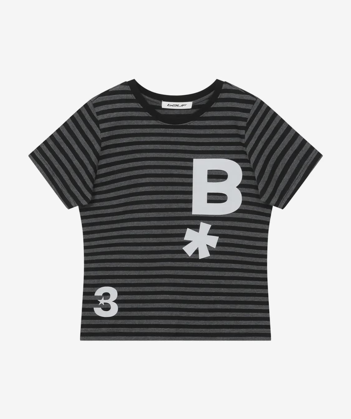 (택포) 바우프 B logo 슬림핏 티셔츠 상품이미지1