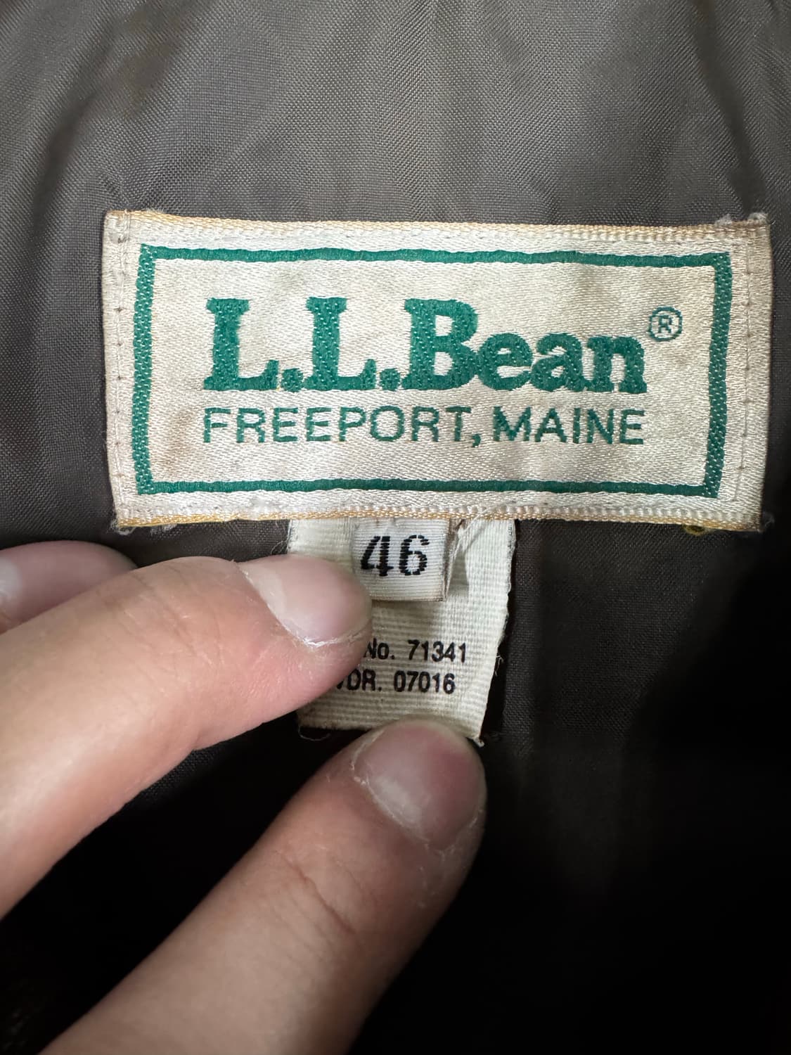 USA made)엘엘빈(llbean) A-2 레더자켓 46 상품이미지6