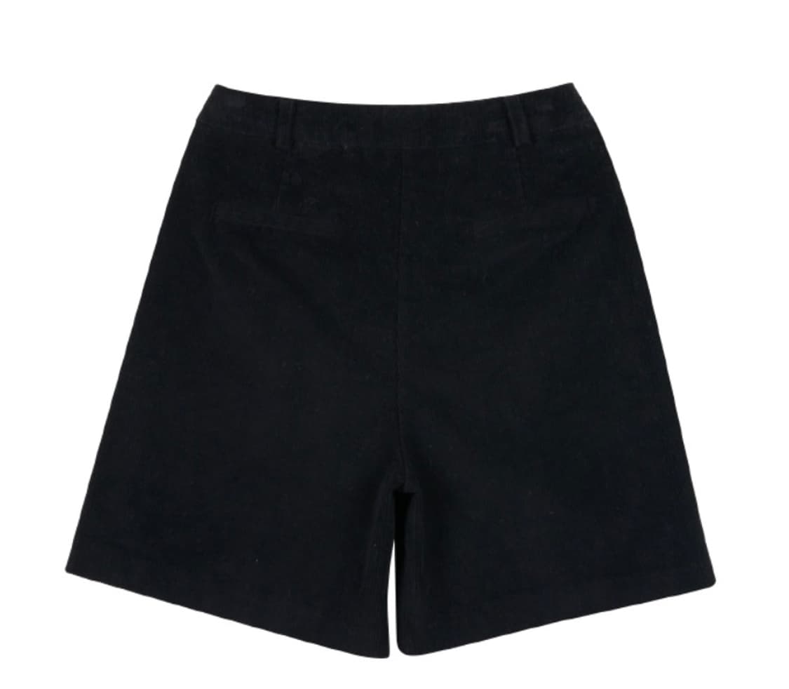 아노에틱 코듀로이 버뮤다 팬츠 블랙 상품이미지2