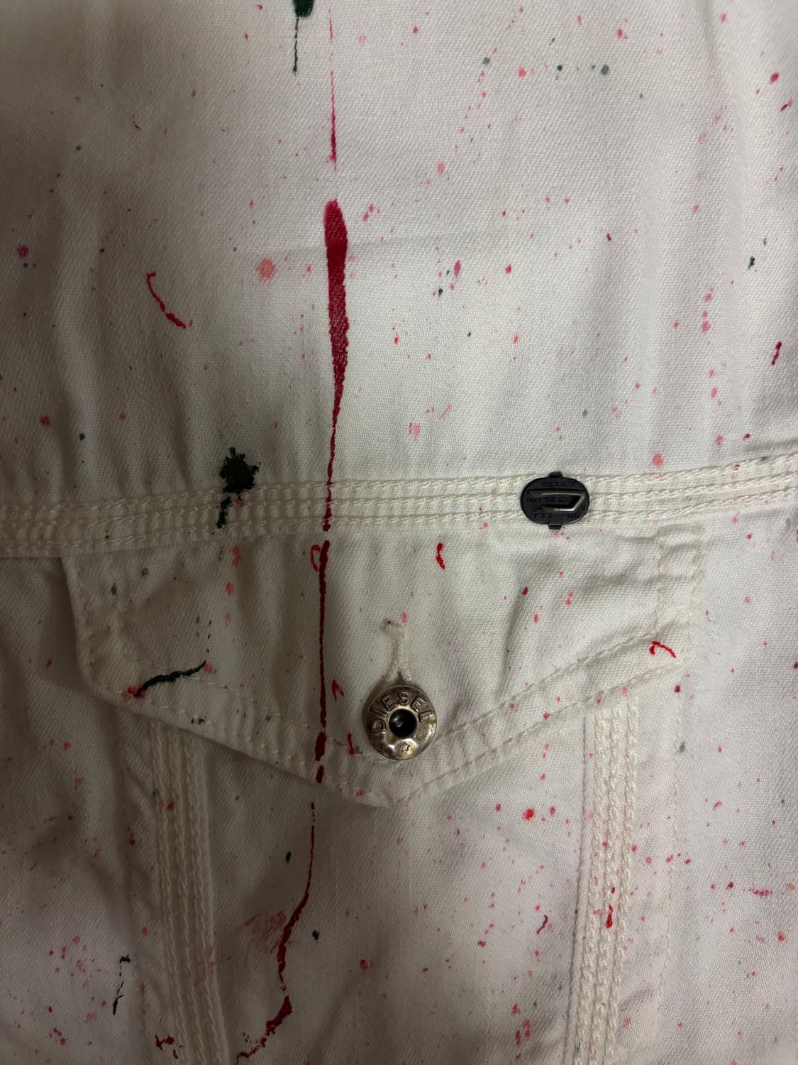 디젤 페인팅 커스텀 셔츠 자켓 상품이미지2