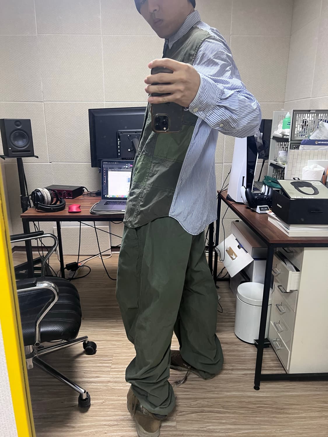 꼼데가르송 옴므 패치워크 스트라이프 셔츠 상품이미지4